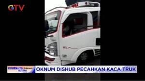 Oknum Dinas Perhubungan Pecahkan Kaca Truk di Pasuruan