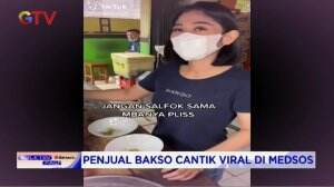 Penjual Bakso Cantik Viral di Media Sosial
