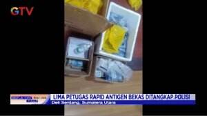 Polisi Menggrebek Rapid Antigen Bekas