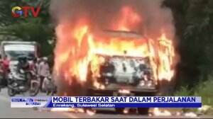 Mobil Minibus Terbakar
