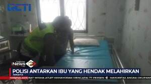 Polisi Tolong Ibu Yang Hendak Melahirkan Di Saat Sedang Melakukan Razia Masker