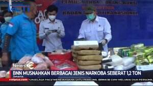 BNN Musnahkan Narkoba Seberat 1,2 Ton