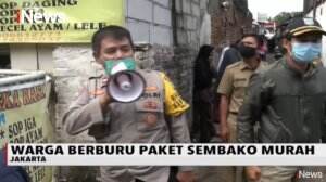 Warga Beramai Dapatkan Sembako Murah Dengan Kartu Jakarta Pintar