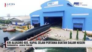Presiden Jokowi Tinjau Kapal Selam Pertama Alugoro 405 Buatan Dalam Negeri