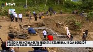 Presiden Jokowi Canangkan Reboisasi di Lokasi Longsor Kabupaten Bogor