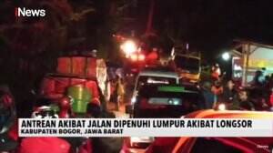 Jalan Berlumpur Sulitkan Mobil Bantuan Logistik Karena Terjebak Antrean di Kabupaten Bogor