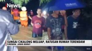 Sungai Meluap, Ratusan Rumah Warga Cirebon Kena Banjir Tinggi