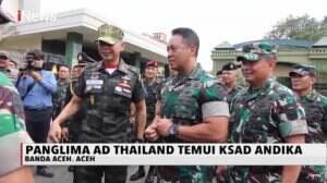 Bahas Kesuksesan Penanggulangan Konflik Bersenjata Yang Bergejolak, Panglima Militer Thailand Temui Jenderal TNI AD Aceh
