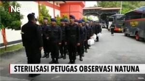 Usai Bertugas Amankan Observasi WNI di Natuna 229 Brimob Disterlisasi