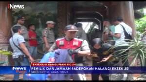 Eksekusi Padepokan di Mojokerto, Pemilik dan Jemaah Ricuh Halangi Petugas