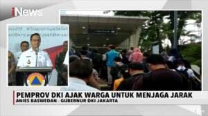 Cegah Penularan Korona, Anies Baswedan Ajak Masyarakat Untuk Sosial Distancing