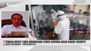 Presiden Jokowi Meminta Para Perawat, Dokter dan Staf Medis Diberikan Insentif Tambahan