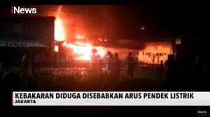 Arus Pendek Listrik, Pabrik Kimia Cengkareng Terbakar Habis