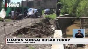Diterjang Luapan Sungai, Turap di Probolinggo Rusak