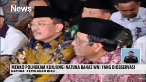 Menko Polhukam Kunjungi WNI yang Diobservasi di Natuna