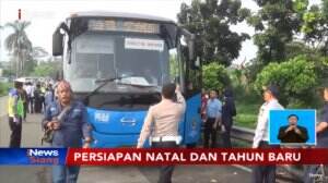 Amankan Natal dan Tahun Baru, Polisi Gabungan Cek Kelengkapan Sopir Bus