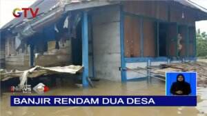 Hujan Dengan Intesitas Tinggi, Dua Desa Di Musi Banyuasin Terendam Banjir