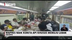 Wapres Ma'ruf Amin Kunjungi Korban Banjir Bandang di Lebak Naik Kereta Api Khusus