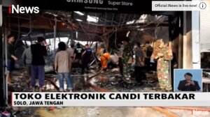 Toko Elektronik di Solo Ludes Terbakar