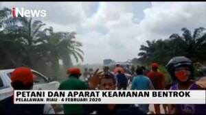 Eksekusi Lahan Kelapa Sawit Milik Warga Ricuh, Warga Hingga Wartawan Bentrok Dengan Petugas