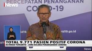 Pasien Korona Bertambah! 9.771 Positif, 1.391 Sembuh, 784 Meninggal