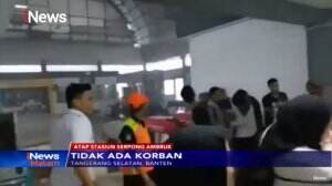 Hujan Deras, Atap Stasiun Serpong Ambruk