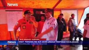 KNKT Selidiki Bersama Petugas Lainnya Penyebab Kecelakaan Bus Sriwijaya