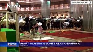 3000 Jemaah Gelar Salat Gerhana di Masjid Istiqlal