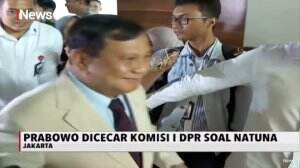 Prabowo Dicecar Komisi I DPR RI Terkait Natuna