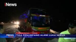 Diduga Supir Bus Mengantuk, Bus Adu Banteng di Tol Cipali, 7 Orang Tewas