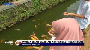 Viral Warga Ubah Selokan Jadi Kolam Ikan di Tangerang Selatan