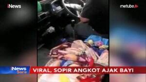 Viral! Supir Angkot Ini Bawa Bayi