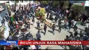 Unjuk Rasa, Mahasiswa Bentrok Di Kampus