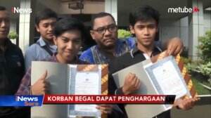 Korban Begal Dapat Penghargaan