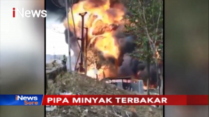 Pipa Minyak Pertamina Di Cimahi Terbakar