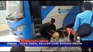 Berasal Dari Arus Pendek Listrik, Bus Transjakarta Terbakar di Ampera Raya