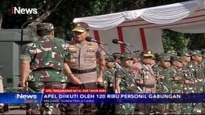 TNI dan Polri Gelar Apel Pengamanan Natal dan Tahun Baru di Medan