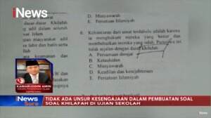 Soal Ujian Terkait Khilafah, Dirjen Pendidikan Islam Kemenag: Ini Keteledoran Dari Pembuat Soal