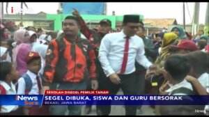 Sekolah Sempat Disegel Pemilik Lahan, Akhirnya Siswa Kembali Belajar Di Ruang Kelas