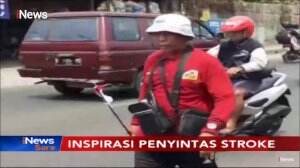 Inspiratif! Penyintas Stroke Berjalan Kaki Dari Bandung ke Jakarta