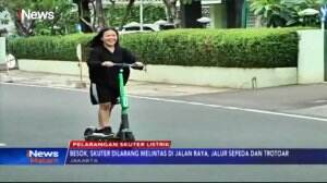 Sudah Berlaku Larangan Melintas Sekuter Listrik