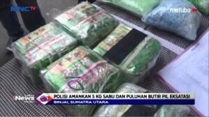 Polisi Amankan Kiloan Narkoba