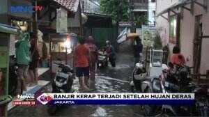 Hujan Deras Sejak Sore, Pemukiman Warga Terendam Banjir