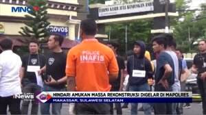 Pelaku Pembunuhan Mahasiswa UMI Makassar Peragakan 17 Adegan