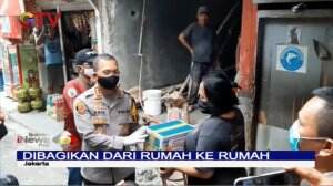 Polres Jakarta Timur Bagikan 5000 Paket Bantuan Untuk Warga Terdampak Korona
