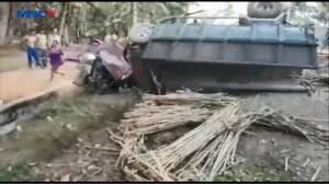 Truk vs Kereta, 3 Tewas