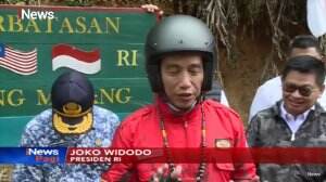 Presiden Jokowi Naik Motor Copper Pantau Proyek Jalan dan Irigasi di Nunukan