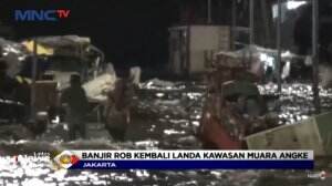 Banjir Rob Rendam Pemukiman Rumah Warga Wilayah Ancol