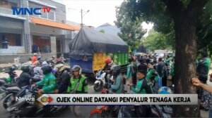 Tak Terima Rekan Dipukuli Petugas, Ratusan Ojol Datangi Kantor Penyalur Tenaga Kerja di Tebet