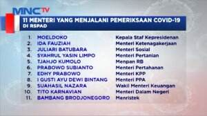 Para Menteri Dan Pejabat Lakukan Tes Kesehatan